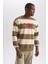 Boxy Fit Bisiklet Yaka Baskılı Sweatshirt A5799AX23AU 3
