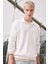 Regular Fit Polo Yaka Jakarlı Triko Sweatshirt A9785AX23AU 1