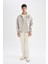 Regular Fit İnce Mont Ceket Dik Yaka Fermuarlı Cepli Mevsimlik Hafif C6214AX24AU 2