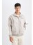 Regular Fit İnce Mont Ceket Dik Yaka Fermuarlı Cepli Mevsimlik Hafif C6214AX24AU 4