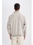 Regular Fit İnce Mont Ceket Dik Yaka Fermuarlı Cepli Mevsimlik Hafif C6214AX24AU 6