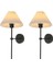 Modern Tasarım 1 Adet Kablosuz Pilli Aplik Tak Çalıştır Krem Abajur Umbrella Aplik Siyah 1 Adet 1