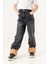 Kız Çocuk Paçası Peluşlu Kot Pantolon G2155 3