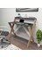 Home Enda x Ayaklı Raflı Ders Çalışma Masası 50 x 90 cm Çam - Antrasit 1