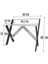 Home Enda x Ayaklı Raflı Ders Çalışma Masası 50 x 90 cm Çam - Antrasit 2