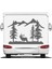 Doğa Kamp Orman Geyik Av 4x4 Offroad Sticker Araba Oto Motosiklet Karavan Etiket 02170 1