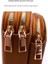 Bayanlar Üç Fermuarlı Tek Omuz Crossbody Çanta (Yurt Dışından) 3