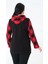 Kapüşonlu Büyük Beden Kadın Oduncu Gömlek Ekose 3