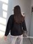 Siyah Oversize Peluş Kazak 5