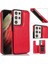 Kart ile Samsung Galaxy S21 Ultra Çift Manyetik Toka Için Cüzdan Kılıf (Yurt Dışından) 1