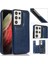 Kart ile Samsung Galaxy S21 Ultra Çift Manyetik Toka Için Cüzdan Kılıf (Yurt Dışından) 1