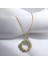 Gold Taşlı Xoxo Model Çelik Kolye 1
