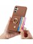 Samsung Galaxy A54 5g Premium Dokulu Deri Kart Yuvaları Halka (Yurt Dışından) 3