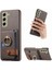 Samsung Galaxy S21 Fe Premium Dokulu Deri Kart Yuvaları Halka (Yurt Dışından) 1