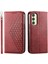 Samsung Galaxy A25 Cüzdan Standı Için Flip Case El Kayışı Eşkenar Dörtgen Şekli Kullanımı (Yurt Dışından) 4