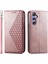 Samsung Galaxy Galaxy Için Flip Case Eşkenar Dörtgen Şekli Cüzdan Günlük Kullanım El Standı (Yurt Dışından) 4