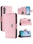 Samsung Galaxy M34 5g Kart Tutucu Cüzdan Kapak Bilek Şeridi Için Kılıf (Yurt Dışından) 5
