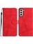 Samsung Galaxy S21 Artı Tam Koruma Bilek Kayışı Flip Pu Için Flip Case (Yurt Dışından) 5