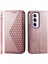 Oppo Oppo 12 Pro 5g Için Flip Case Standı El Kayışı Eşkenar Dörtgen Şekli Günlük Kullanım (Yurt Dışından) 1