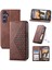 Samsung Galaxy S24 Cüzdan Eşkenar Dörtgen Şekli Standı Günlük Kullanım Için Flip Case (Yurt Dışından) 1
