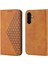Samsung Galaxy M14 5g Için Flip Case Standı Cüzdan El Kayışı Eşkenar Dörtgen Şekli (Yurt Dışından) 1