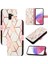 Samsung Galaxy A8 2018 Mermer Desen Cüzdan Kickstand Pu Deri (Yurt Dışından) 5