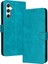 Toka Pu ile Samsung Galaxy M55 Kickstand Saf Renk Için Flip Case (Yurt Dışından) 1