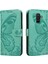 Samsung Galaxy A6 Artı Kredi Kartı Yuvası Kabartmalı Yüksek Flip Case (Yurt Dışından) 3