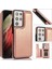 Kart ile Samsung Galaxy S21 Ultra Çift Manyetik Toka Için Cüzdan Kılıf (Yurt Dışından) 5