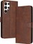 Kart ile Toka ile Samsung Galaxy S24 Ultra Pu Deri Için Flip Case (Yurt Dışından) 1