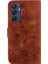Samsung Galaxy M35 Kickstand Manyetik Kabartmalı Zambak Cüzdan Için Flip Case (Yurt Dışından) 5