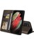Samsung Galaxy S21 Ultra Premium Deri Kickstand Üç Için Flip Case (Yurt Dışından) 1