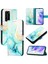 Huawei P40 Pro Pu Deri Mermer Desen Cüzdan Kickstand Için Kılıf (Yurt Dışından) 5