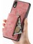 IPhone Xr Için Kılıf Standı Fonksiyonu Katlanabilir Arka Kapak Vintage Fermuar Cüzdan (Yurt Dışından) 3