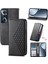 Realme C65 Eşkenar Dörtgen Şekli Günlük Kullanım Için Flip Case El Kayışı Standı Cüzdan (Yurt Dışından) 1