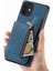 IPhone 12 Için Kılıf Katlanabilir Arka Kapak Vintage Fermuar Cüzdan Standı Fonksiyonu (Yurt Dışından) 2