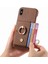 IPhone X/xs Kart Yuvaları Halka Standı Premium Dokulu Deri (Yurt Dışından) 5