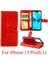 IPhone 13 Için Flip Case Pro Pu Deri Manyetik Kapatma Kickstand Kart (Yurt Dışından) 3
