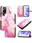 Huawei Için Kılıf P60/P60 Pro Pu Deri Cüzdan Mermer Desen Kickstand (Yurt Dışından) 1