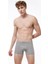 Erkek Gri Pamuk Elastan Boxer 074 1M074 1