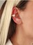 Kalp Model Zirkon Taşlı Model Gold Renkli Kıkırdak Sıkıştırmalı Küpe Earcuff 1