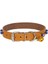 Boncuklu Deri Küçük Irk Köpek ve Kedi Boyun Tasması Xlarge Camel 1.5x26-30 Cm 2