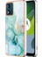 Motorola Moto E7 Güç Koruma Yumuşak Tampon Mermer Desen Ince (Yurt Dışından) 1