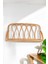 Doğal Rattan El Yapımı Duvar Rafı 30 x 57 cm 3