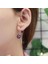 Ametist Taşlı Dal Model Rose Gold Kaplama Gümüş Küpe 1