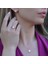 Rose Gold Kaplama Baget Taşlı Gümüş Takım 1