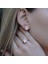 Rose Gold Kaplama Baget Taşlı Gümüş Takım 3