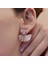 Arı Rose Gold Kaplama Gümüş Küpe 1