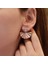 Arı Rose Gold Kaplama Gümüş Küpe 2