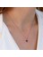 Mini Yıldız Siyah Zirkon Taşlı Rose Gold Kaplama Gümüş Kolye 2